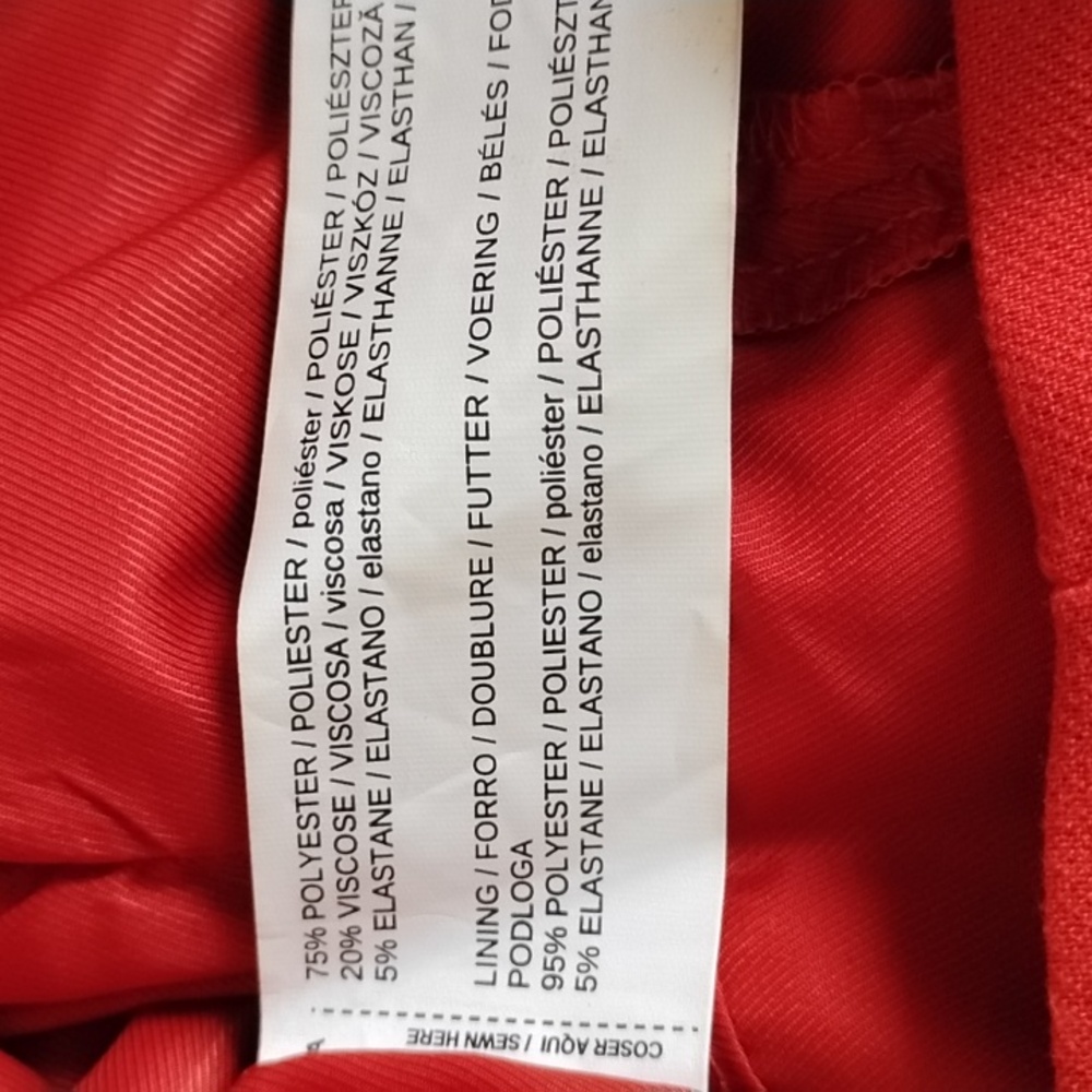 NWT MANGO Vibrant Red Mini Dress - Picture 13 of 16